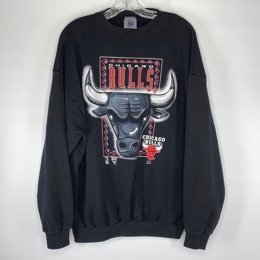 Vintage Logo 7 Heavy Weight Chicago Bulls Sweatshirt Size XL